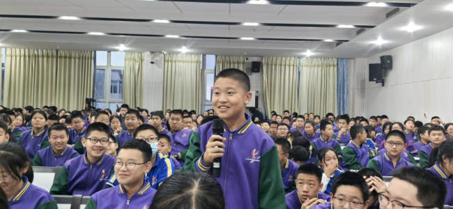 “院士开讲啦”走进石大附中，引爆600名师生科学热情